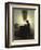 A Woman Reading by Candlelight in an Interior-Peter Ilsted-Framed Giclee Print