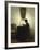 A Woman Reading by Candlelight in an Interior-Peter Ilsted-Framed Giclee Print