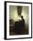 A Woman Reading by Candlelight in an Interior-Peter Ilsted-Framed Giclee Print