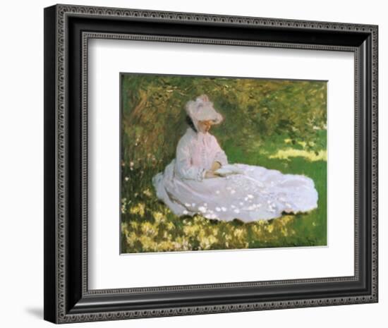 A Woman Reading-Claude Monet-Framed Art Print