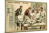 A Woman Receiving a Blood Transfusion from a Goat-null-Mounted Giclee Print