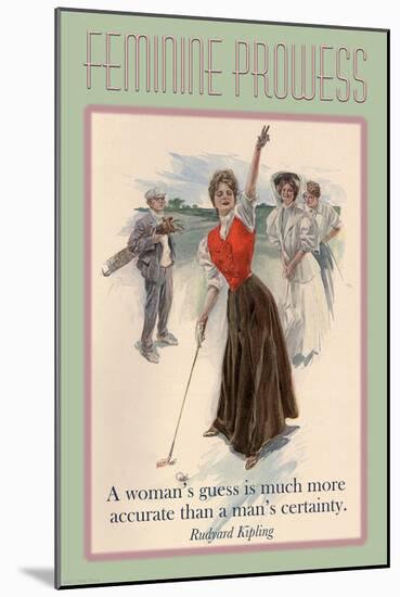 A Woman's Guess-null-Mounted Art Print