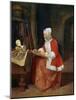 A Woman Seated Drawing, C1649-1667-Gabriel Metsu-Mounted Giclee Print