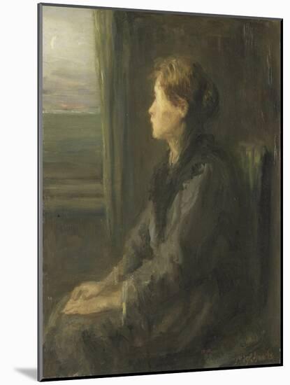 A Woman Sitting at a Window-Jozef Israels-Mounted Art Print