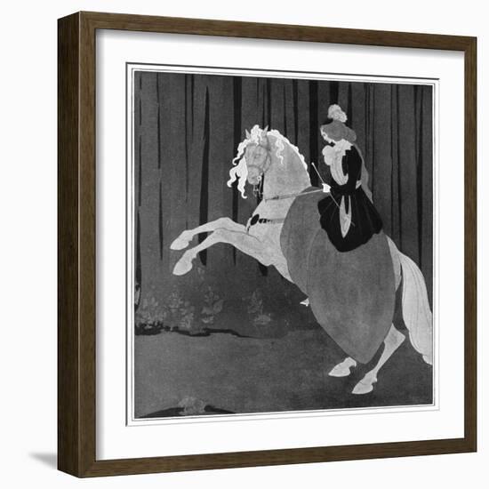 A Woman Sitting on a Rearing Horse, 1898-Aubrey Beardsley-Framed Giclee Print