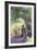 A Woman Sketching in a Glade-Mildred Anne Butler-Framed Giclee Print