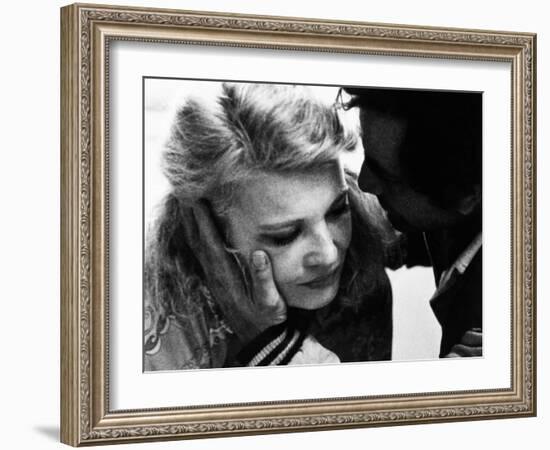 A Woman under the Influence, from Left, Gena Rowlands, Peter Falk, 1974-null-Framed Photo