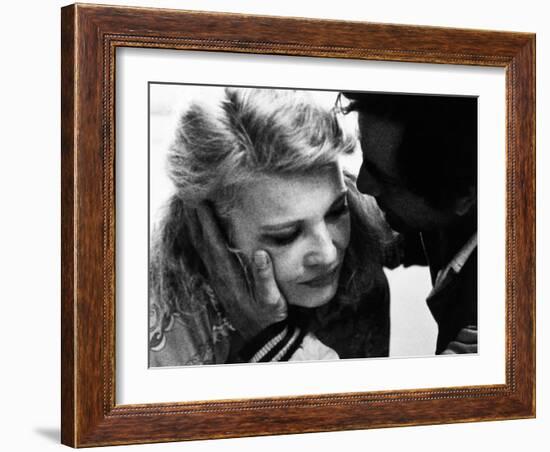 A Woman under the Influence, from Left, Gena Rowlands, Peter Falk, 1974-null-Framed Photo