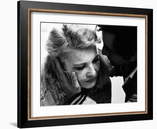 A Woman under the Influence, from Left, Gena Rowlands, Peter Falk, 1974-null-Framed Photo