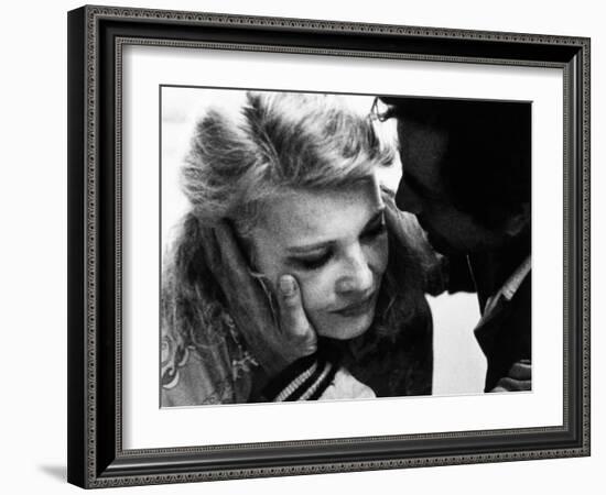 A Woman under the Influence, from Left, Gena Rowlands, Peter Falk, 1974-null-Framed Photo