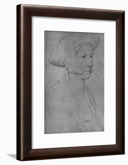 'A Woman: Unknown', 1526-1528 (1945)-Hans Holbein the Younger-Framed Giclee Print