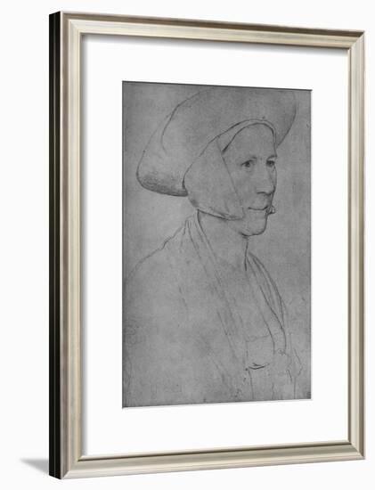 'A Woman: Unknown', 1526-1528 (1945)-Hans Holbein the Younger-Framed Giclee Print