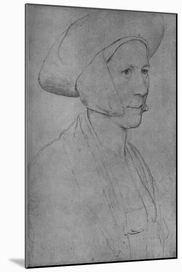 'A Woman: Unknown', 1526-1528 (1945)-Hans Holbein the Younger-Mounted Giclee Print