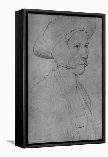 'A Woman: Unknown', 1526-1528 (1945)-Hans Holbein the Younger-Framed Premier Image Canvas