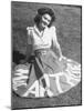 A Woman Wearing a Skirt That Says "Macarthur" in Honor of General Douglas Macarthur-null-Mounted Photographic Print