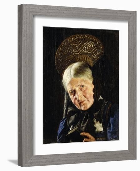 A Woman with a Book-Carl Kronberger-Framed Giclee Print