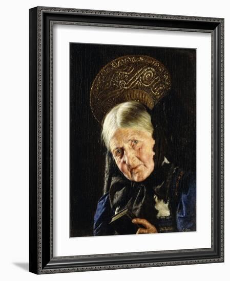 A Woman with a Book-Carl Kronberger-Framed Giclee Print