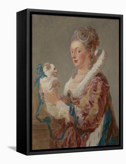 A Woman with a Dog, c.1769-Jean-Honore Fragonard-Framed Premier Image Canvas