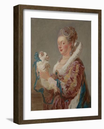 A Woman with a Dog, c.1769-Jean-Honore Fragonard-Framed Giclee Print