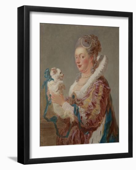 A Woman with a Dog, c.1769-Jean-Honore Fragonard-Framed Giclee Print