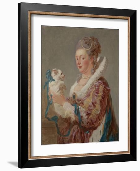 A Woman with a Dog, c.1769-Jean-Honore Fragonard-Framed Giclee Print