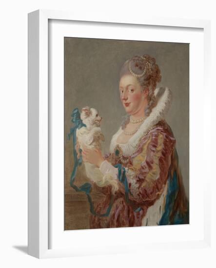 A Woman with a Dog, c.1769-Jean-Honore Fragonard-Framed Giclee Print