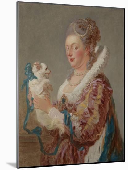 A Woman with a Dog, c.1769-Jean-Honore Fragonard-Mounted Giclee Print