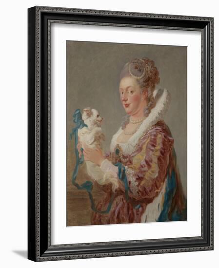 A Woman with a Dog, c.1769-Jean-Honore Fragonard-Framed Giclee Print