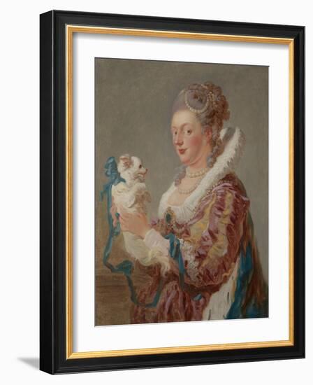 A Woman with a Dog, c.1769-Jean-Honore Fragonard-Framed Giclee Print