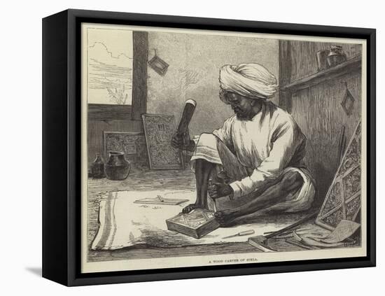 A Wood Carver of Simla-William Heysham Overend-Framed Premier Image Canvas