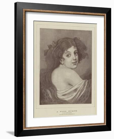 A Wood Nymph-Jean Baptiste Greuze-Framed Giclee Print