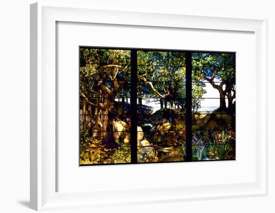 A Wooded Landscape in Three Panels, C. 1905-Louis Comfort Tiffany-Framed Photographic Print