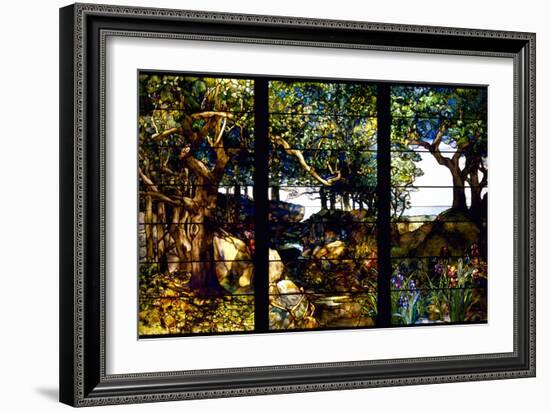 A Wooded Landscape in Three Panels, C. 1905-Louis Comfort Tiffany-Framed Photographic Print