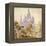 A Wooded Landscape with a Gothic Church (Pencil, Ink and W/C)-Karl Friedrich Schinkel-Framed Premier Image Canvas