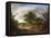 A Wooded Landscape with Peasants in a Country Waggon-Thomas Gainsborough-Framed Premier Image Canvas