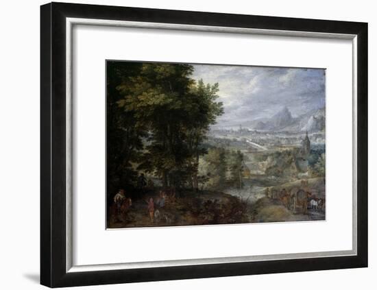 A Wooded Landscape-Jan Brueghel the Elder-Framed Giclee Print