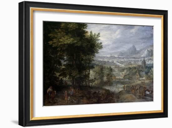 A Wooded Landscape-Jan Brueghel the Elder-Framed Giclee Print
