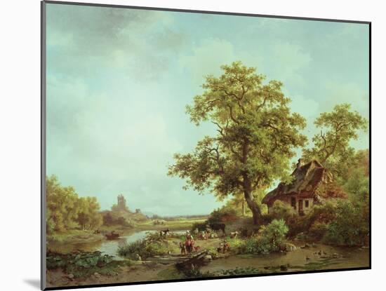 A Wooded Landscape-Frederick Marianus Kruseman-Mounted Giclee Print