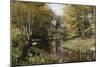 A Wooded River Landscape, 1909-Peder Mork Monsted-Mounted Giclee Print