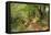 A Wooded River Landscape by Peder Monsted-Peder Monsted-Framed Premier Image Canvas