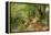 A Wooded River Landscape by Peder Monsted-Peder Monsted-Framed Premier Image Canvas