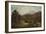 A Wooded River Landscape with a Shepherd and Sheep-Alfred Augustus Glendening-Framed Giclee Print