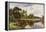 A Wooded River Landscape with Cattle-Henry Parker-Framed Premier Image Canvas