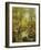 A Wooded River Landscape-Peder Mork Monsted-Framed Giclee Print