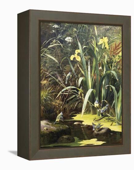 A Woodland Pool-Olaf August Hermansen-Framed Premier Image Canvas