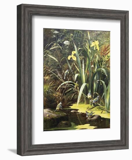 A Woodland Pool-Olaf August Hermansen-Framed Giclee Print