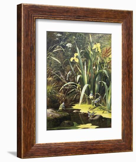 A Woodland Pool-Olaf August Hermansen-Framed Giclee Print