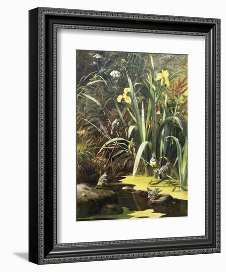 A Woodland Pool-Olaf August Hermansen-Framed Giclee Print