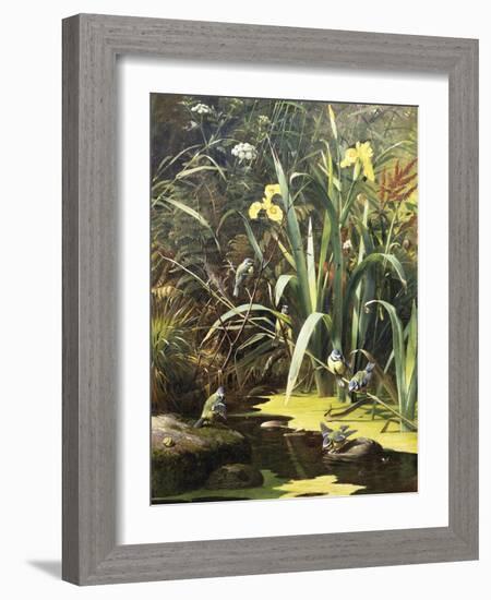 A Woodland Pool-Olaf August Hermansen-Framed Giclee Print