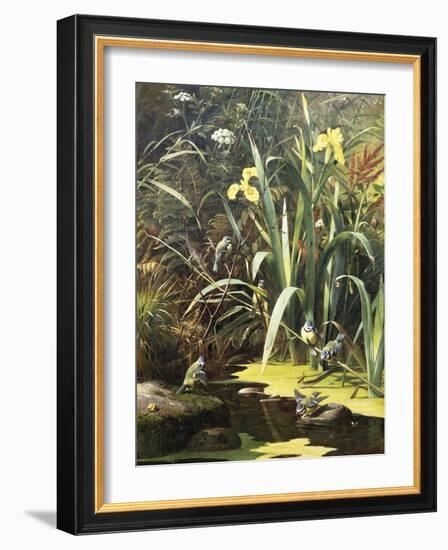 A Woodland Pool-Olaf August Hermansen-Framed Giclee Print